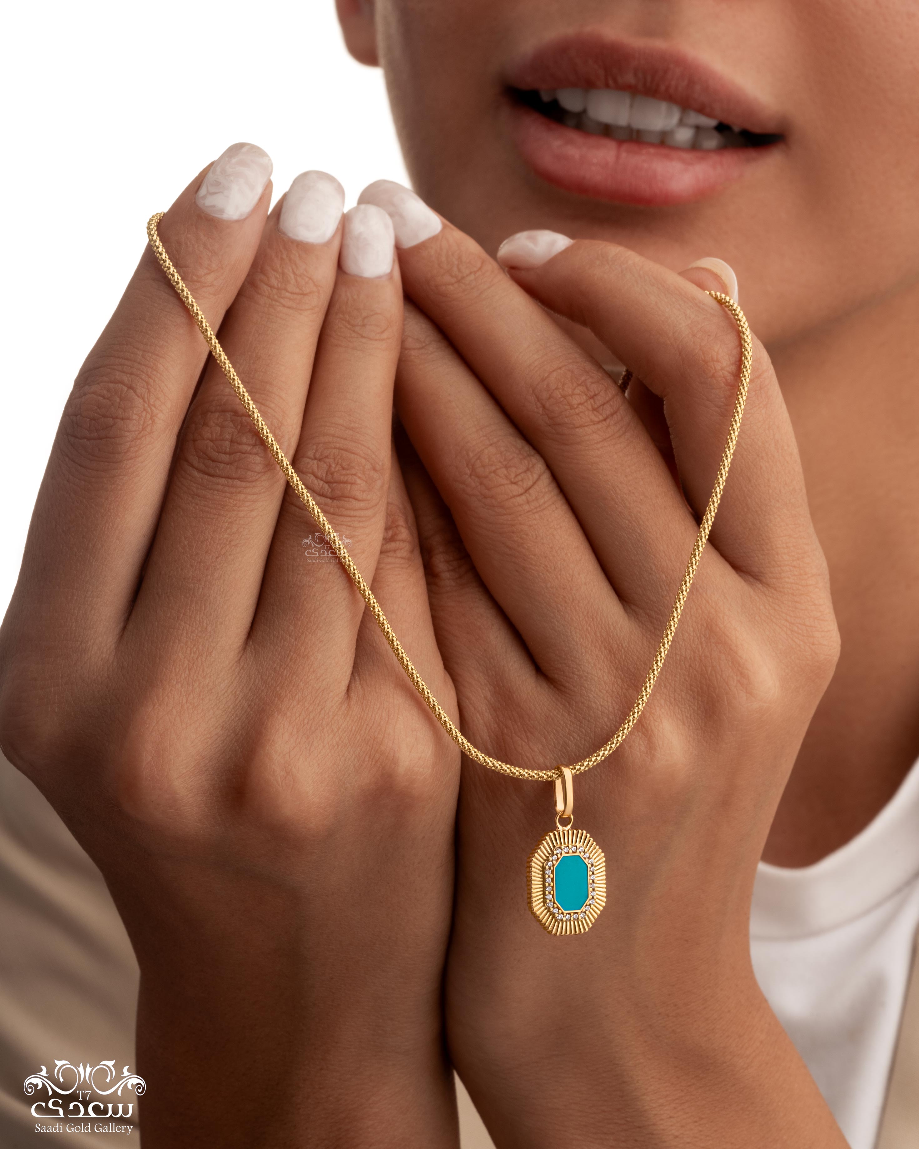 enamel necklace